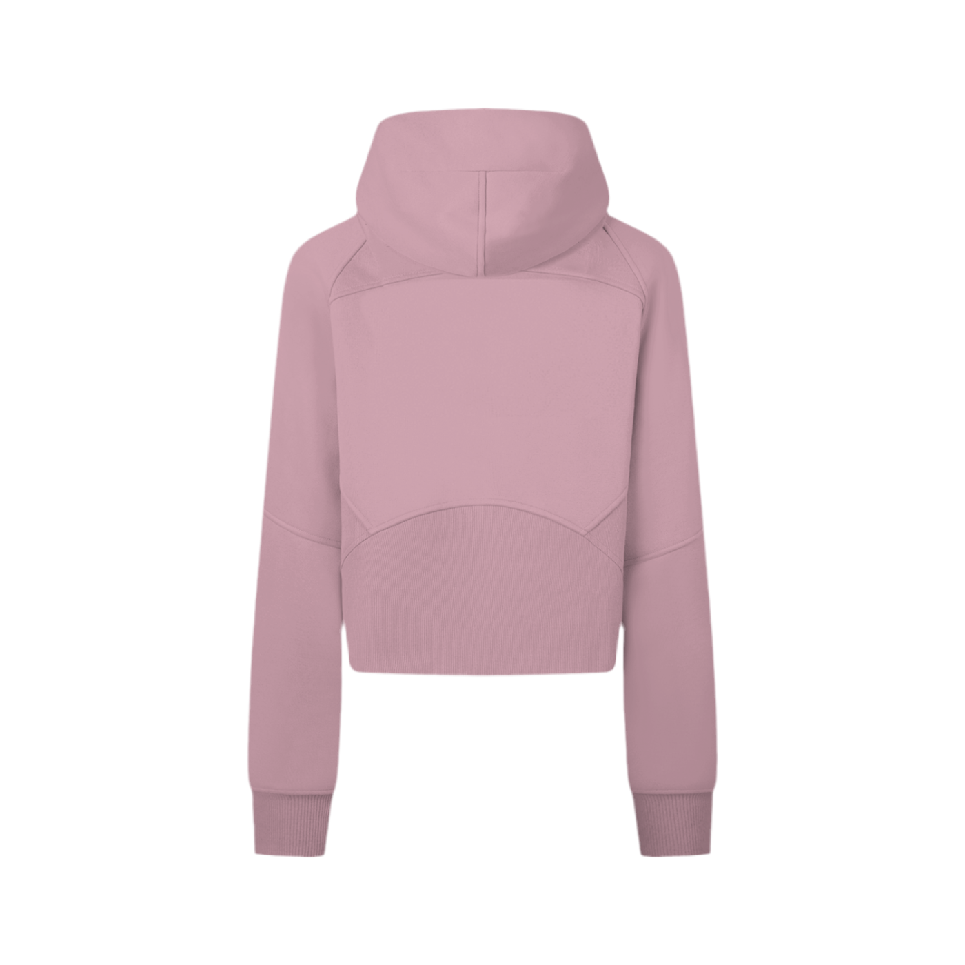 Cropped Zip-Through Hoodie