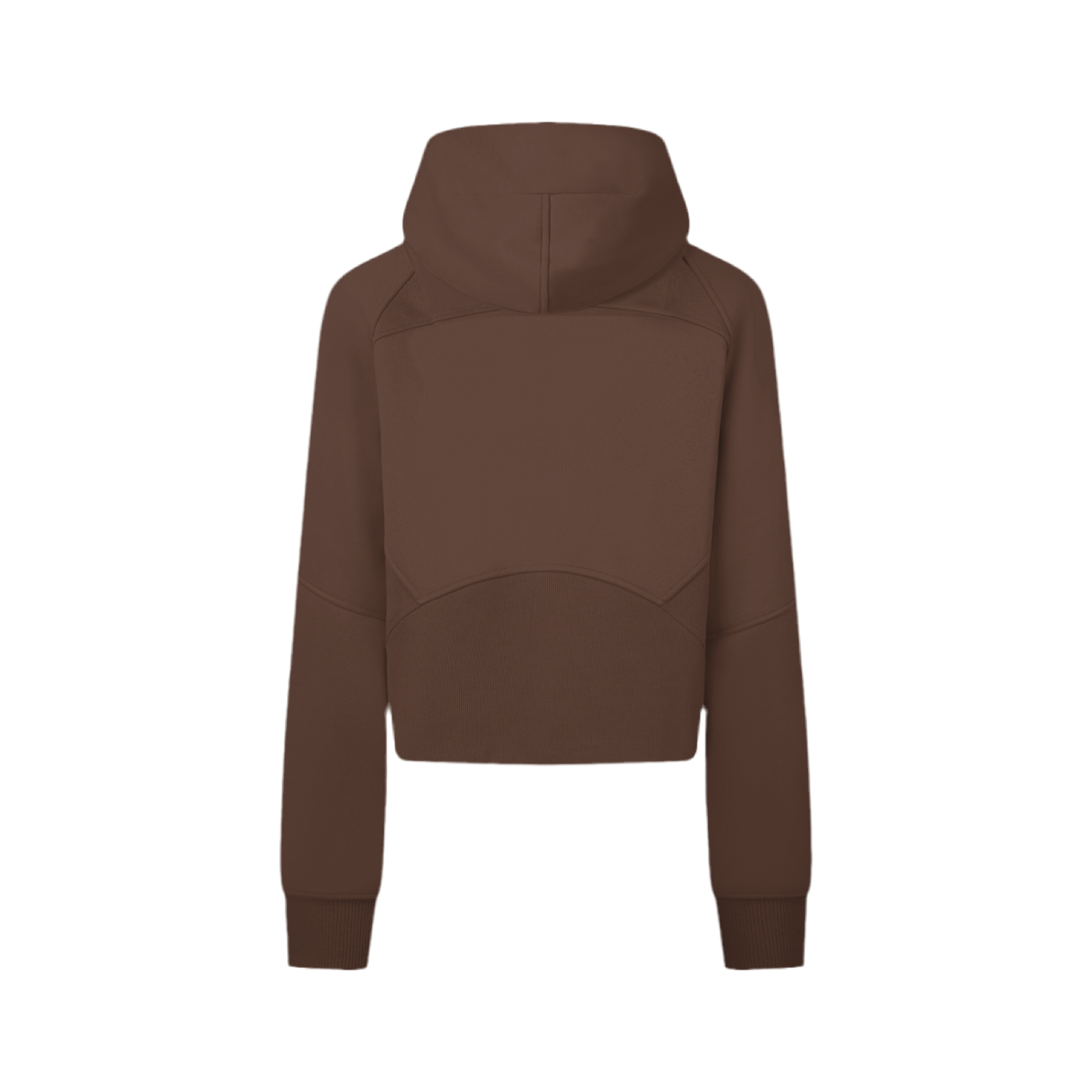 Cropped Zip-Through Hoodie