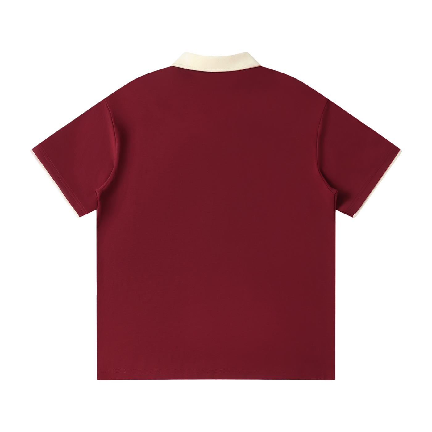 God Heals Contrast Collar Raglan Polo Shirt