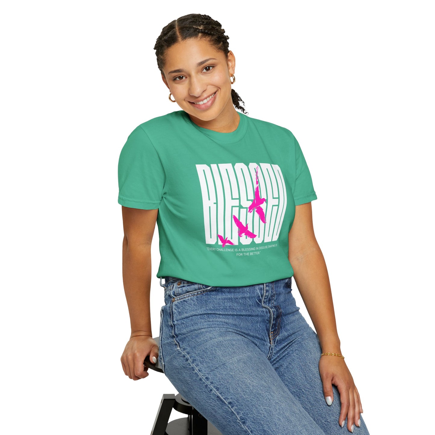“Blessed” Unisex Garment-Dyed T-shirt