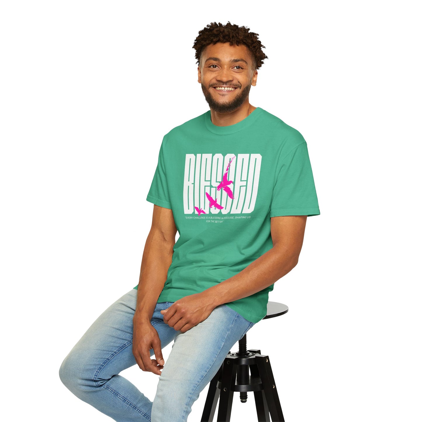 “Blessed” Unisex Garment-Dyed T-shirt