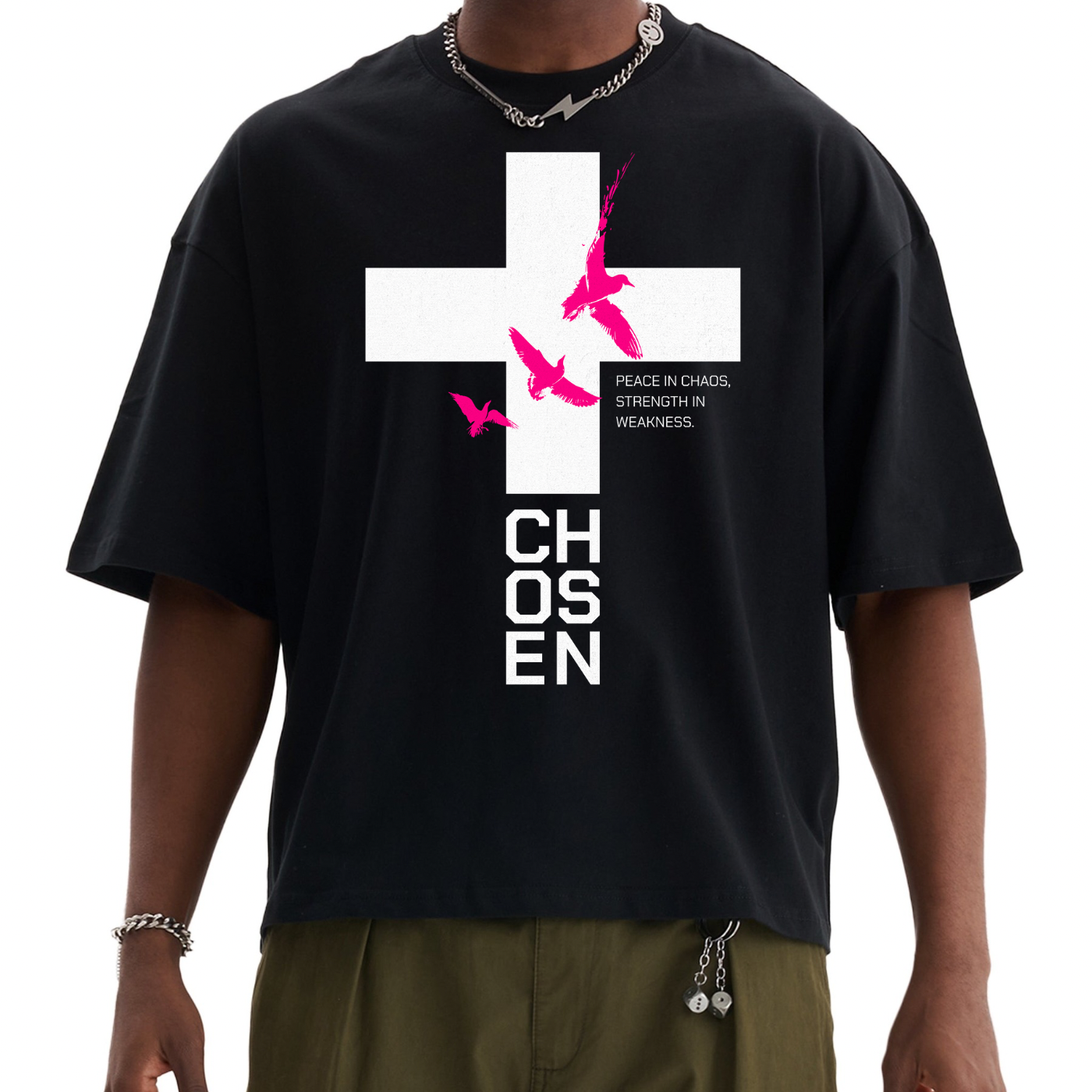 Classic “Chosen” Boxy Tee - 230 GSM