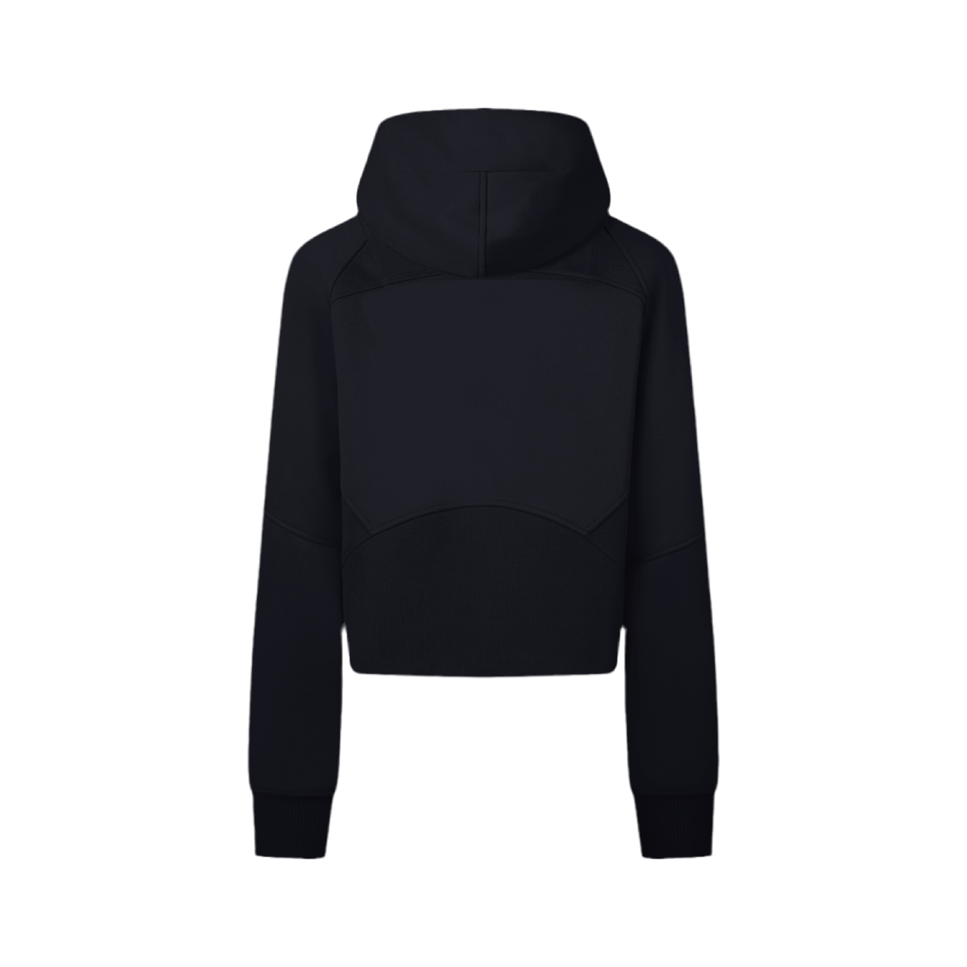 Cropped Zip-Through Hoodie