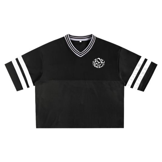 Taped Mesh “Blessed” Boxy T-shirt