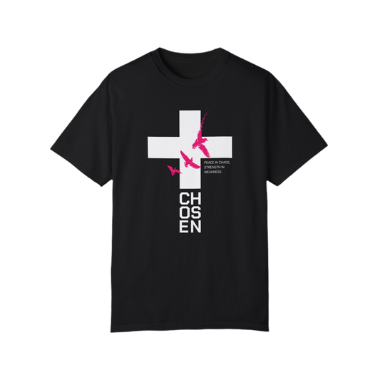 “Chosen” Unisex Garment-Dyed T-Shirt - Peace In Chaos Design
