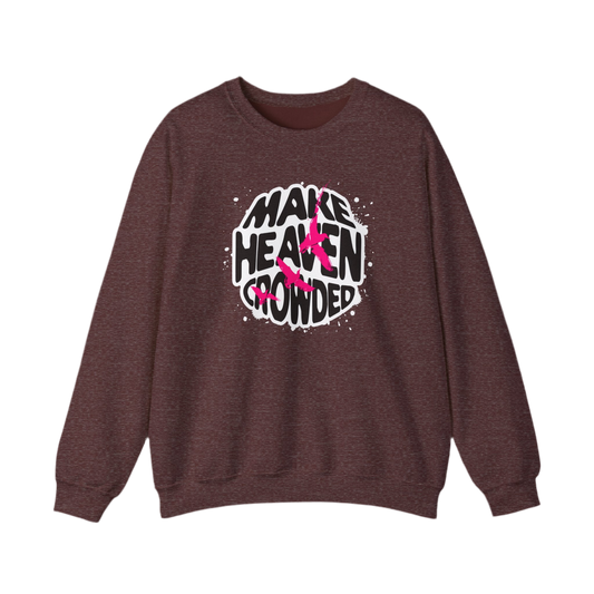 “Make Heaven Crowded” Crewneck Sweatshirt | Unisex Heavy Blend for Comfort & Style