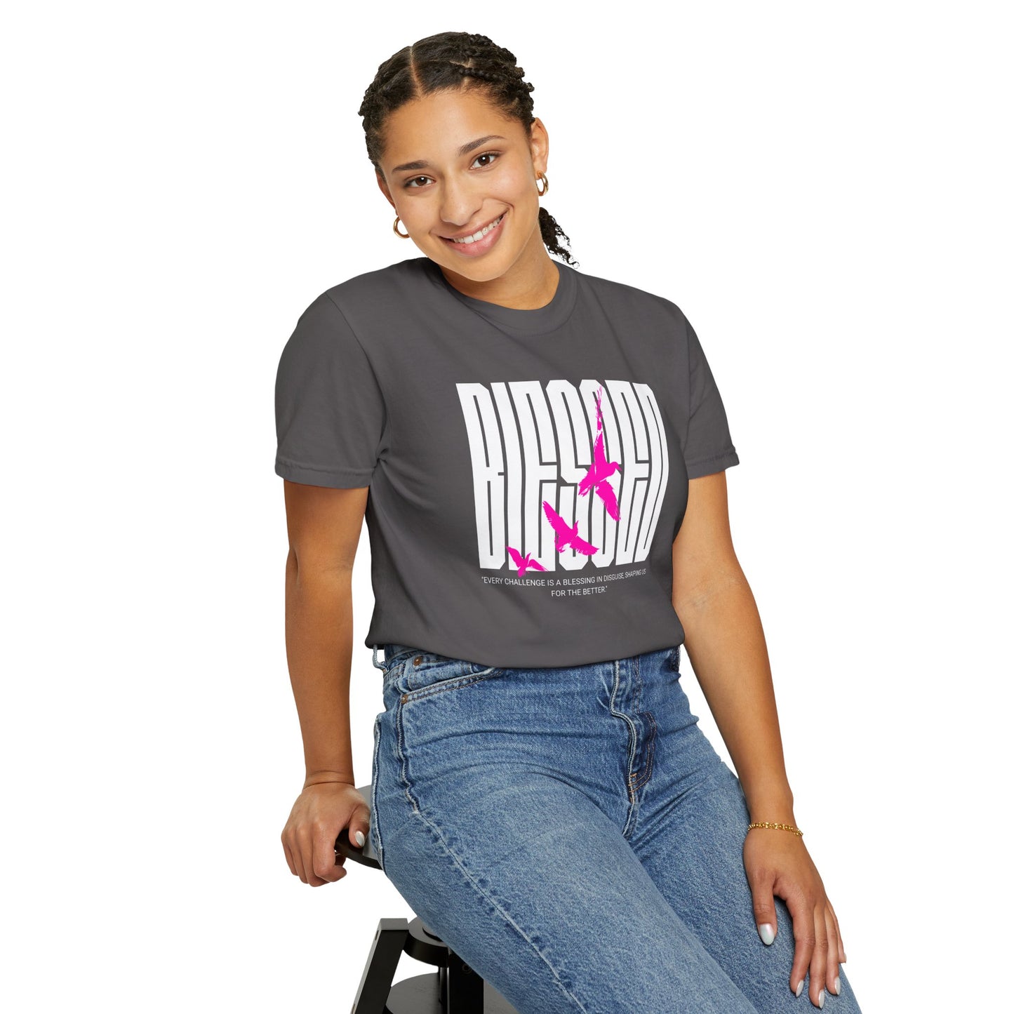 “Blessed” Unisex Garment-Dyed T-shirt