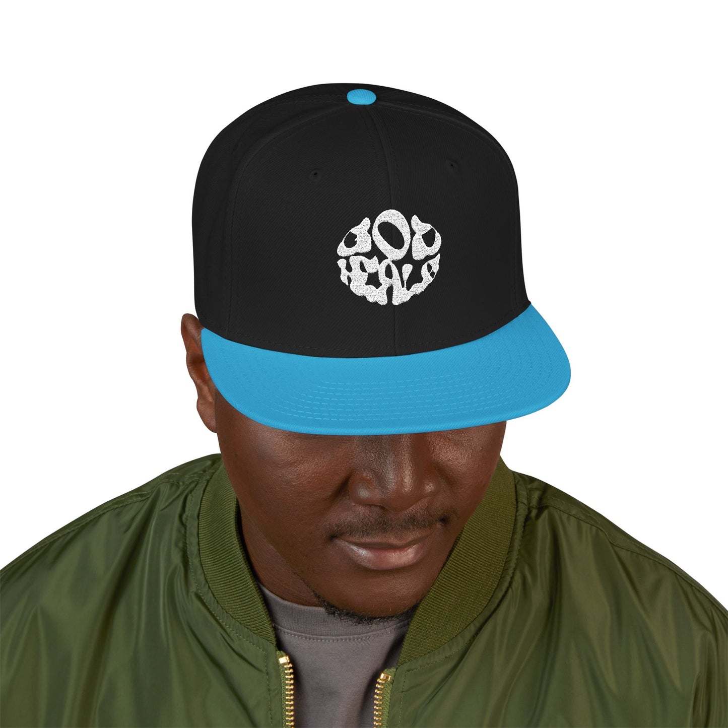 God Heals Embroidered Paw Print Snapback Hat