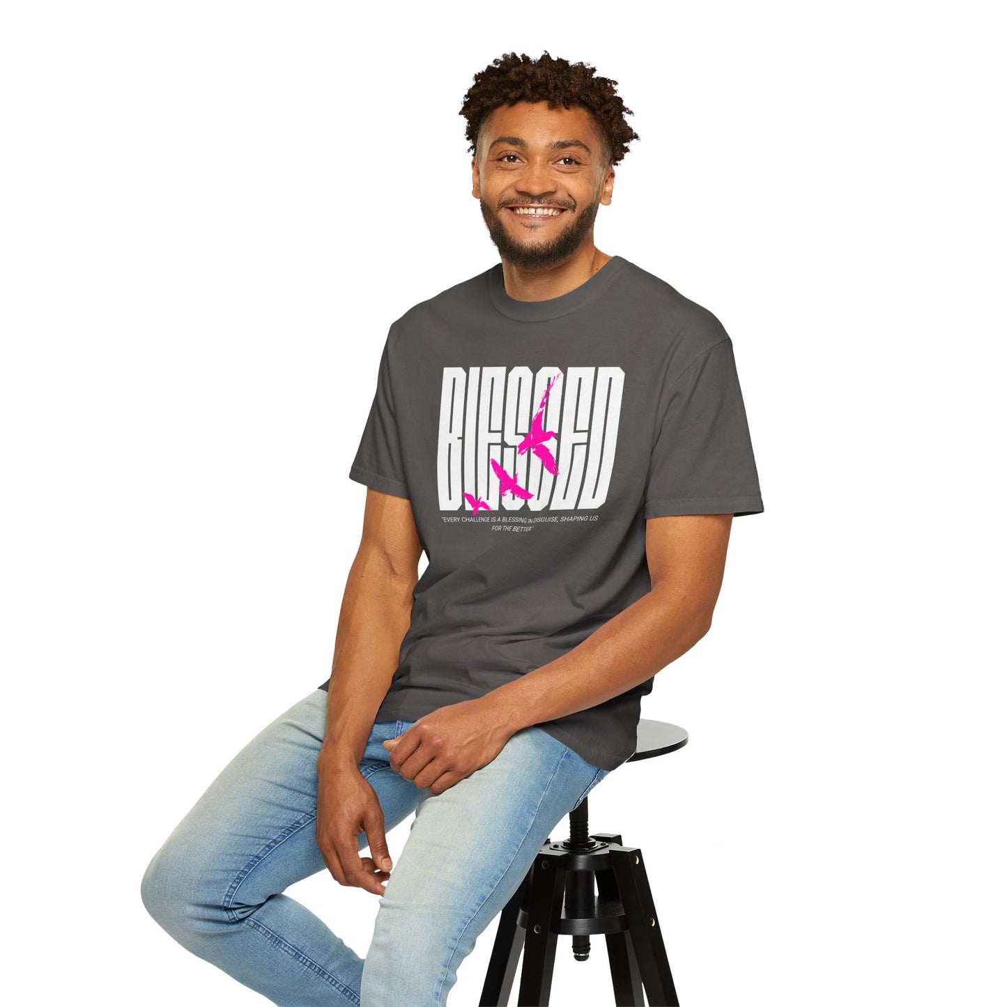 “Blessed” Unisex Garment-Dyed T-shirt
