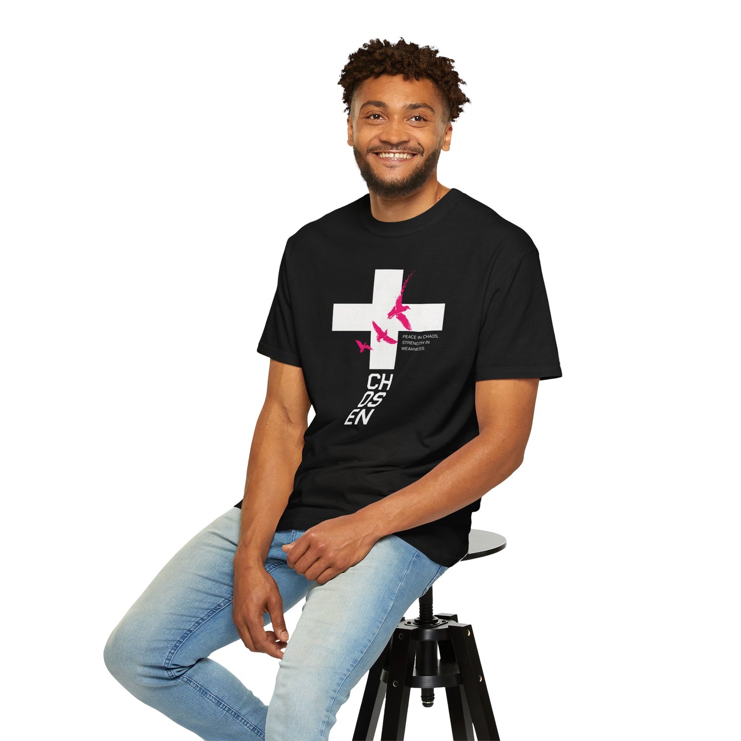 “Chosen” Unisex Garment-Dyed T-Shirt - Peace In Chaos Design