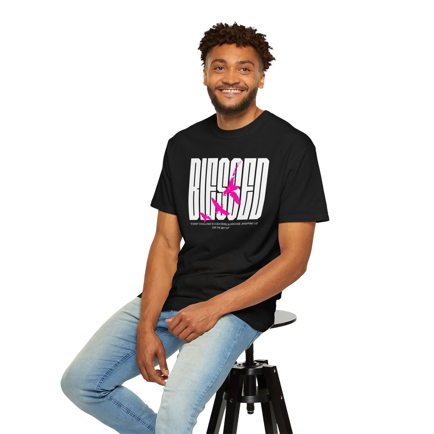 “Blessed” Unisex Garment-Dyed T-shirt