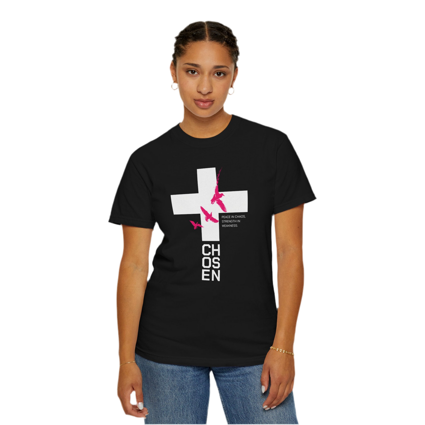 “Chosen” Unisex Garment-Dyed T-Shirt - Peace In Chaos Design