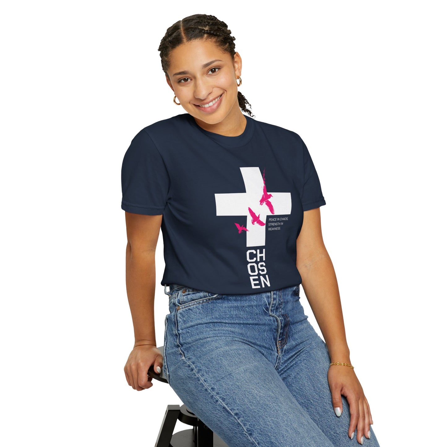 “Chosen” Unisex Garment-Dyed T-Shirt - Peace In Chaos Design