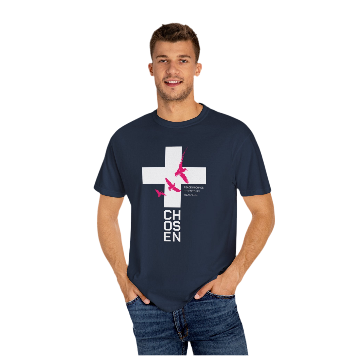 “Chosen” Unisex Garment-Dyed T-Shirt - Peace In Chaos Design