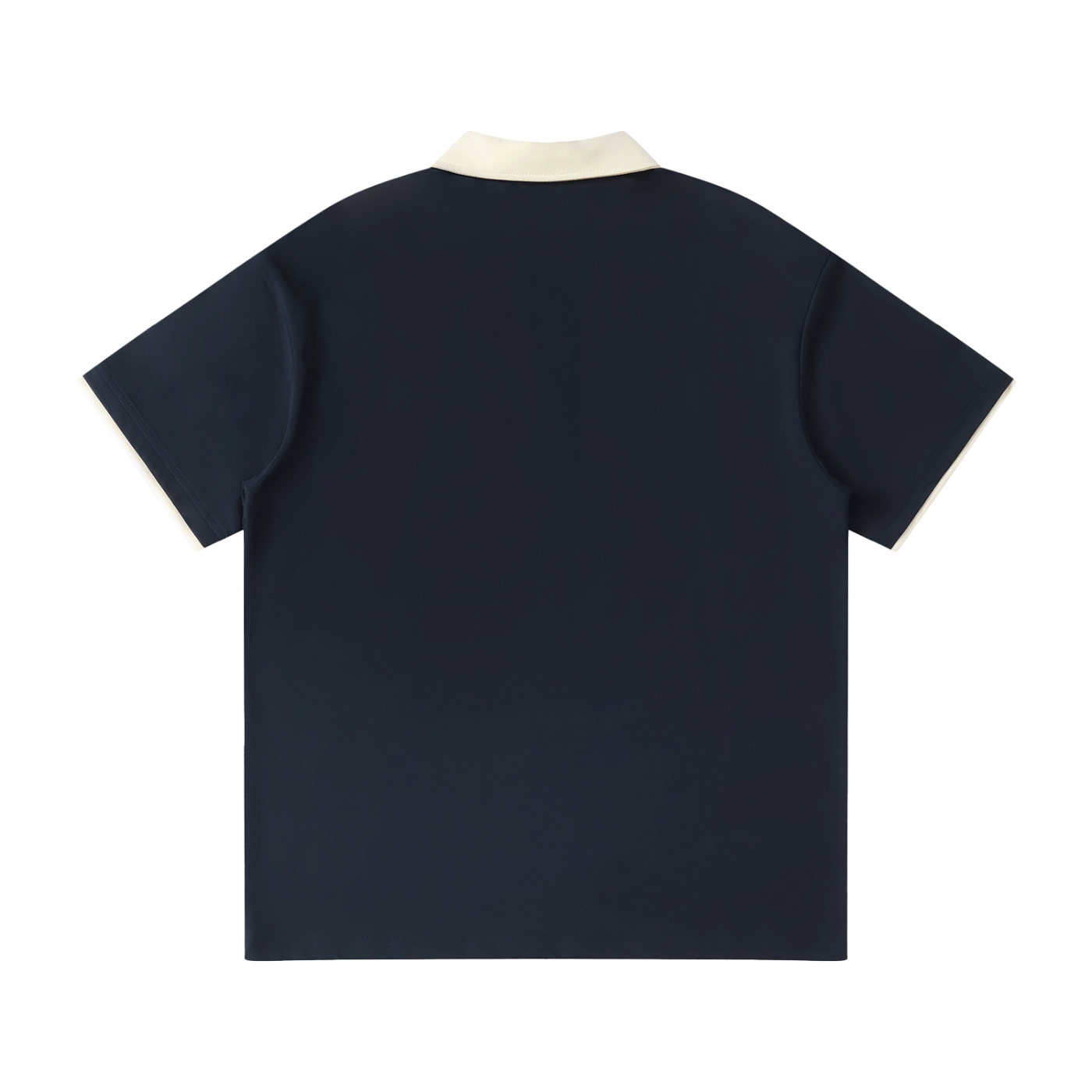 God Heals Contrast Collar Raglan Polo Shirt