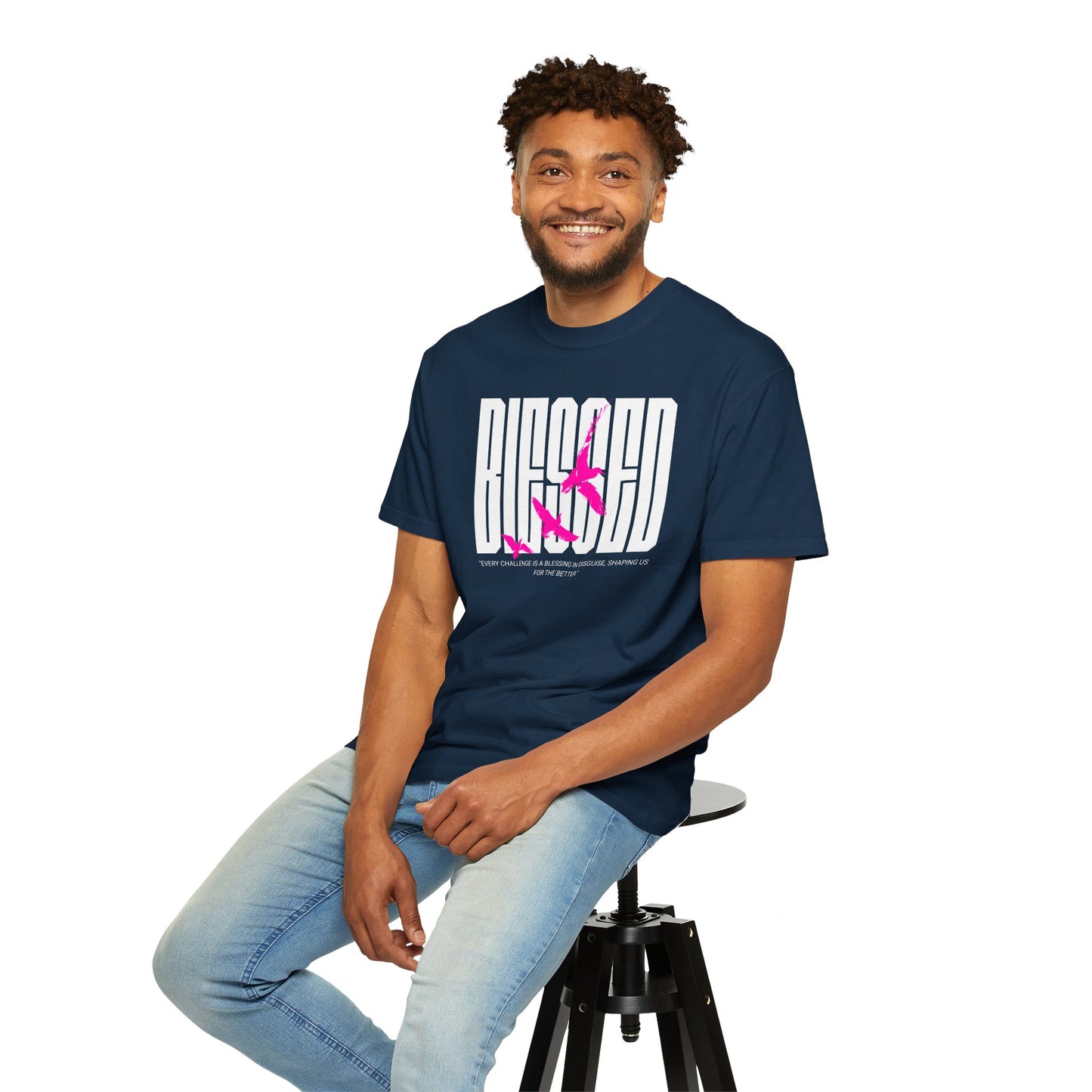 “Blessed” Unisex Garment-Dyed T-shirt