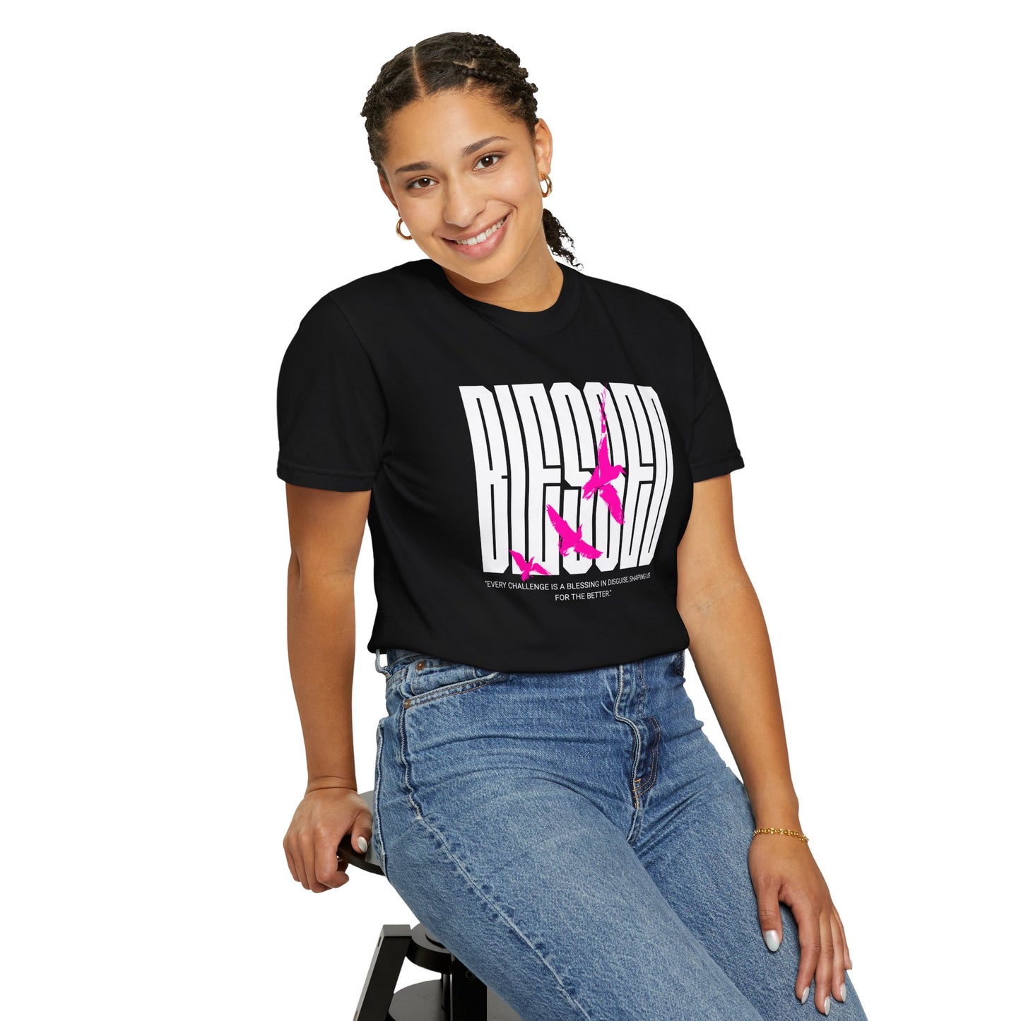 “Blessed” Unisex Garment-Dyed T-shirt