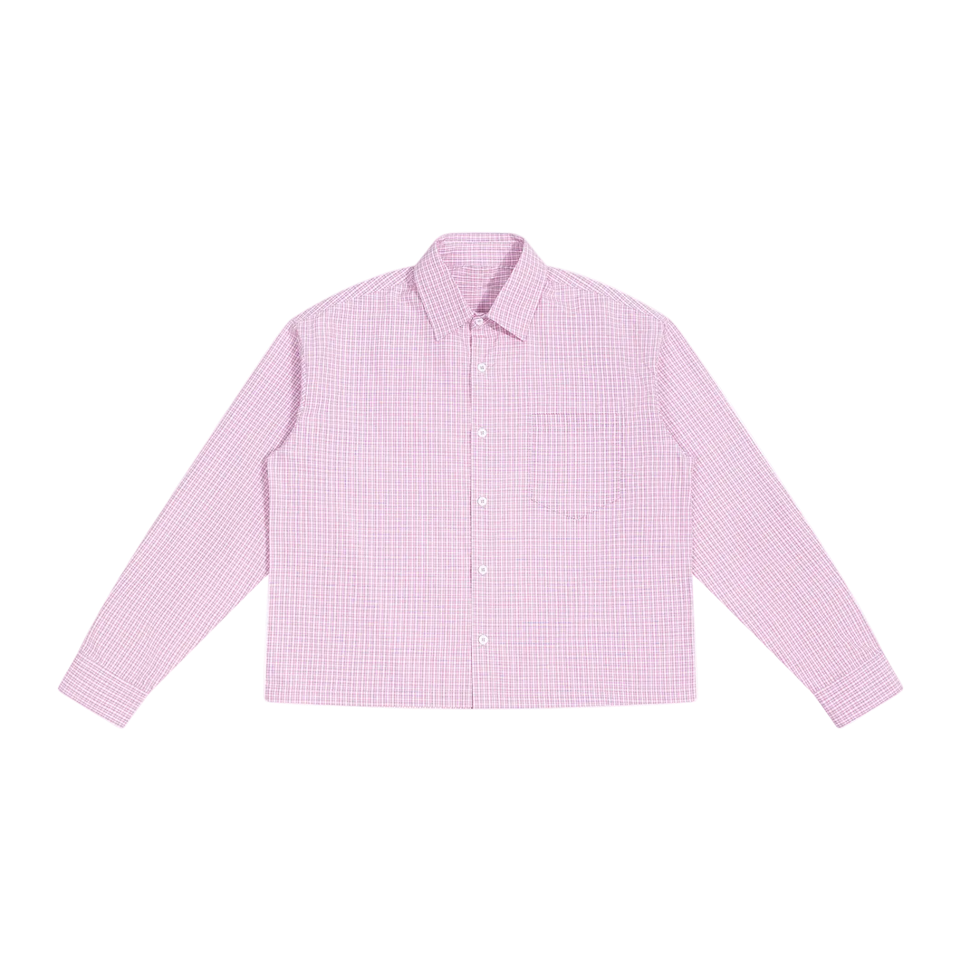 Unisex Boxy Plaid Long Sleeve Shirt