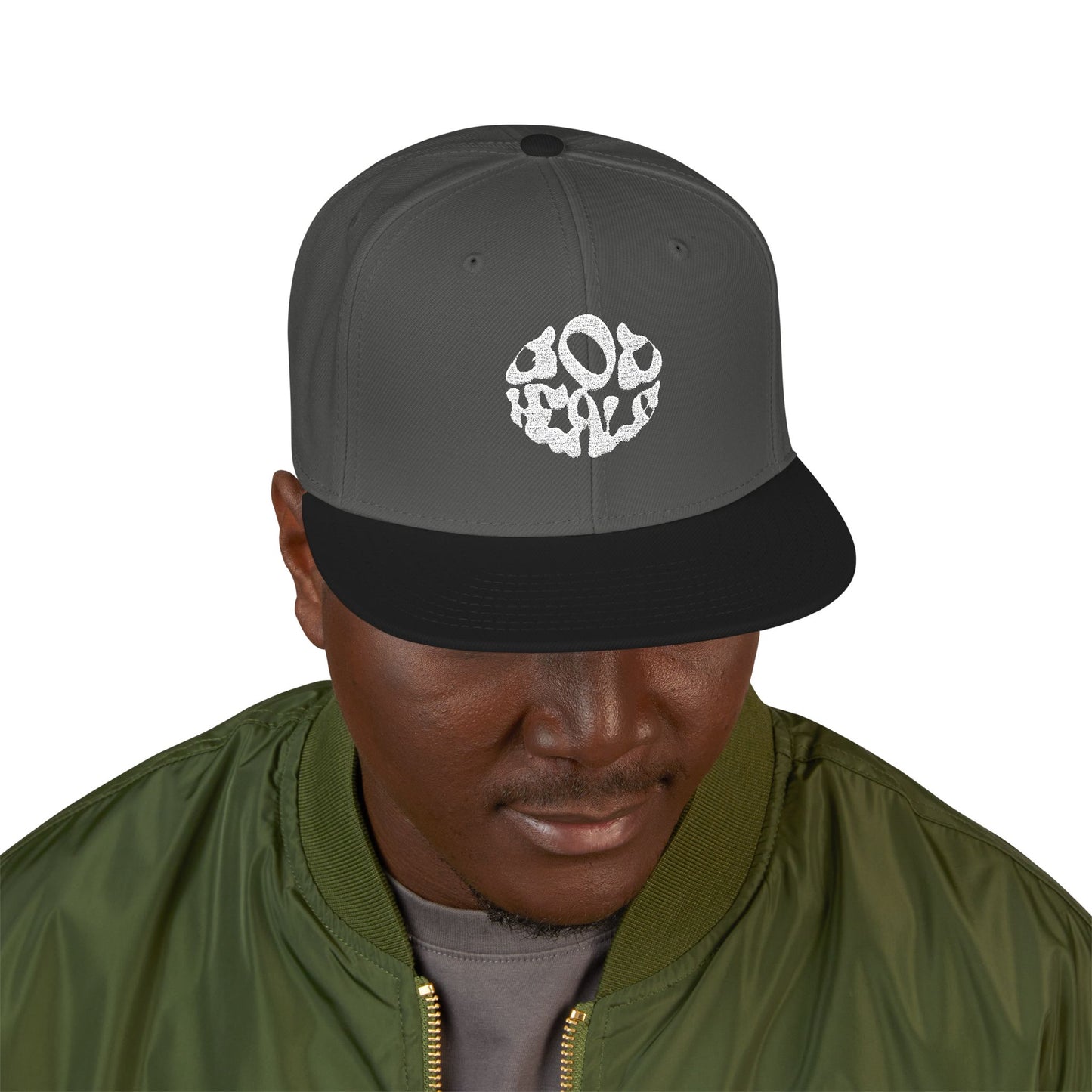God Heals Embroidered Paw Print Snapback Hat