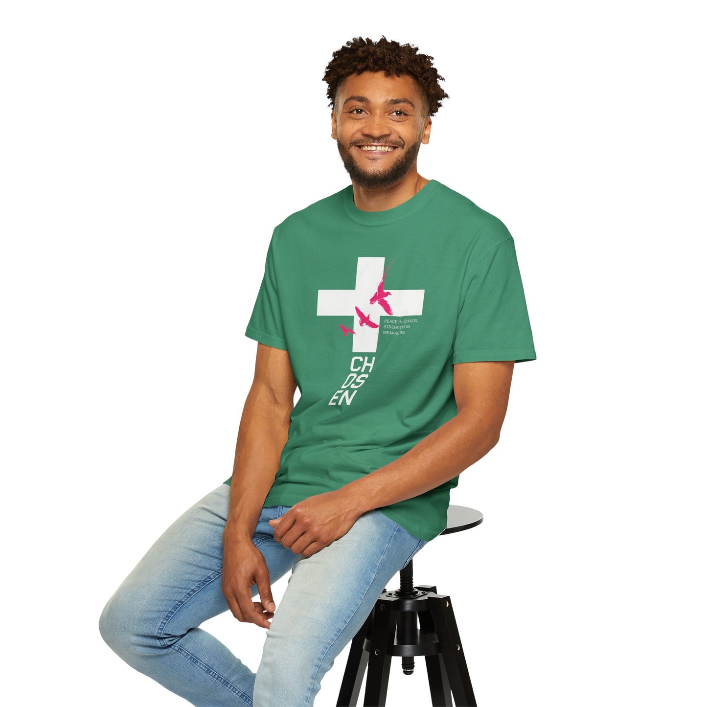 “Chosen” Unisex Garment-Dyed T-Shirt - Peace In Chaos Design