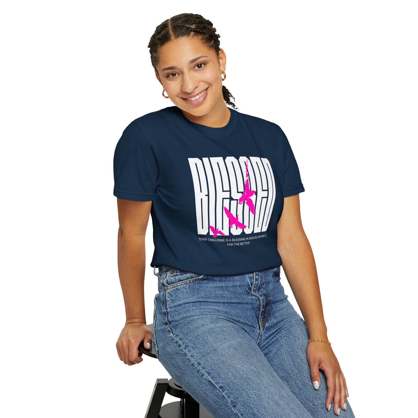 “Blessed” Unisex Garment-Dyed T-shirt