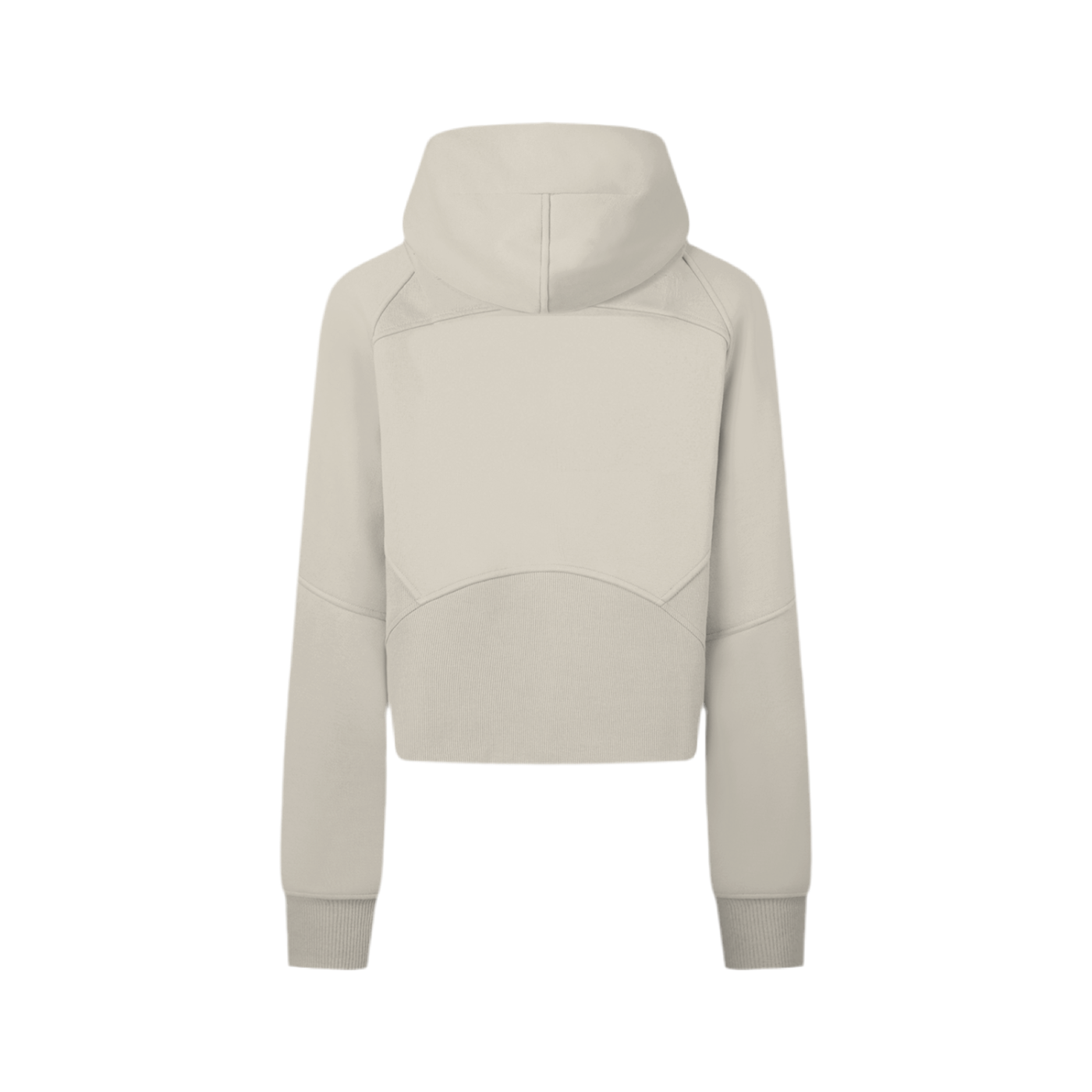 Cropped Zip-Through Hoodie