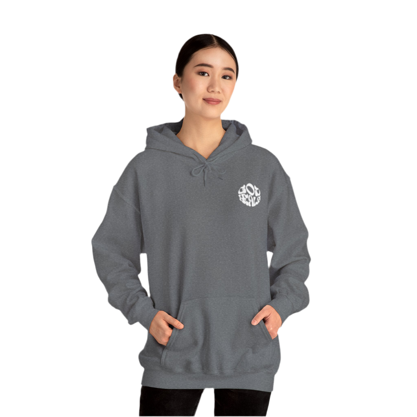 “God Heals” Heavy Blend Hoodie with Unique Design - Perfect for Casual Wear and Gifting