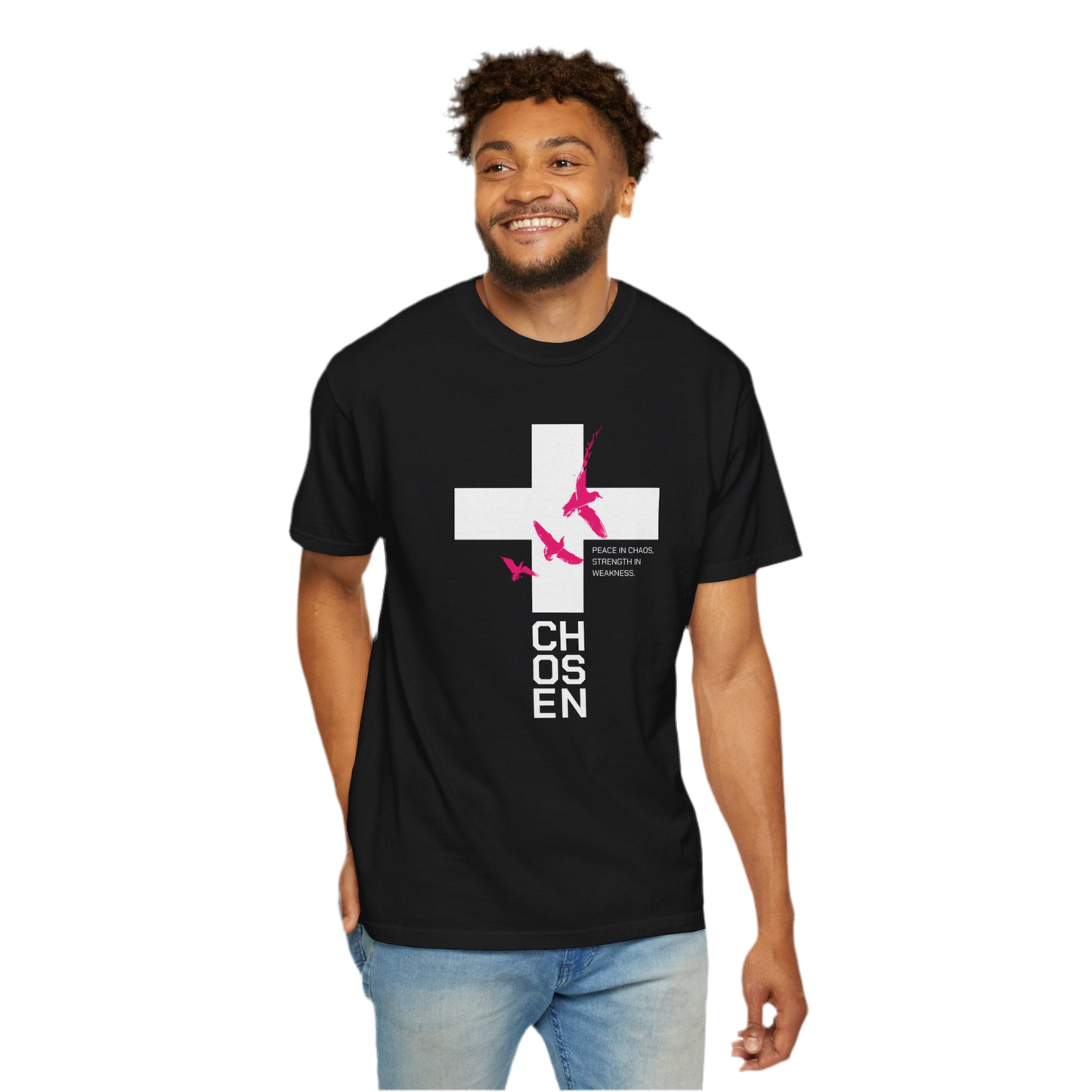 “Chosen” Unisex Garment-Dyed T-Shirt - Peace In Chaos Design