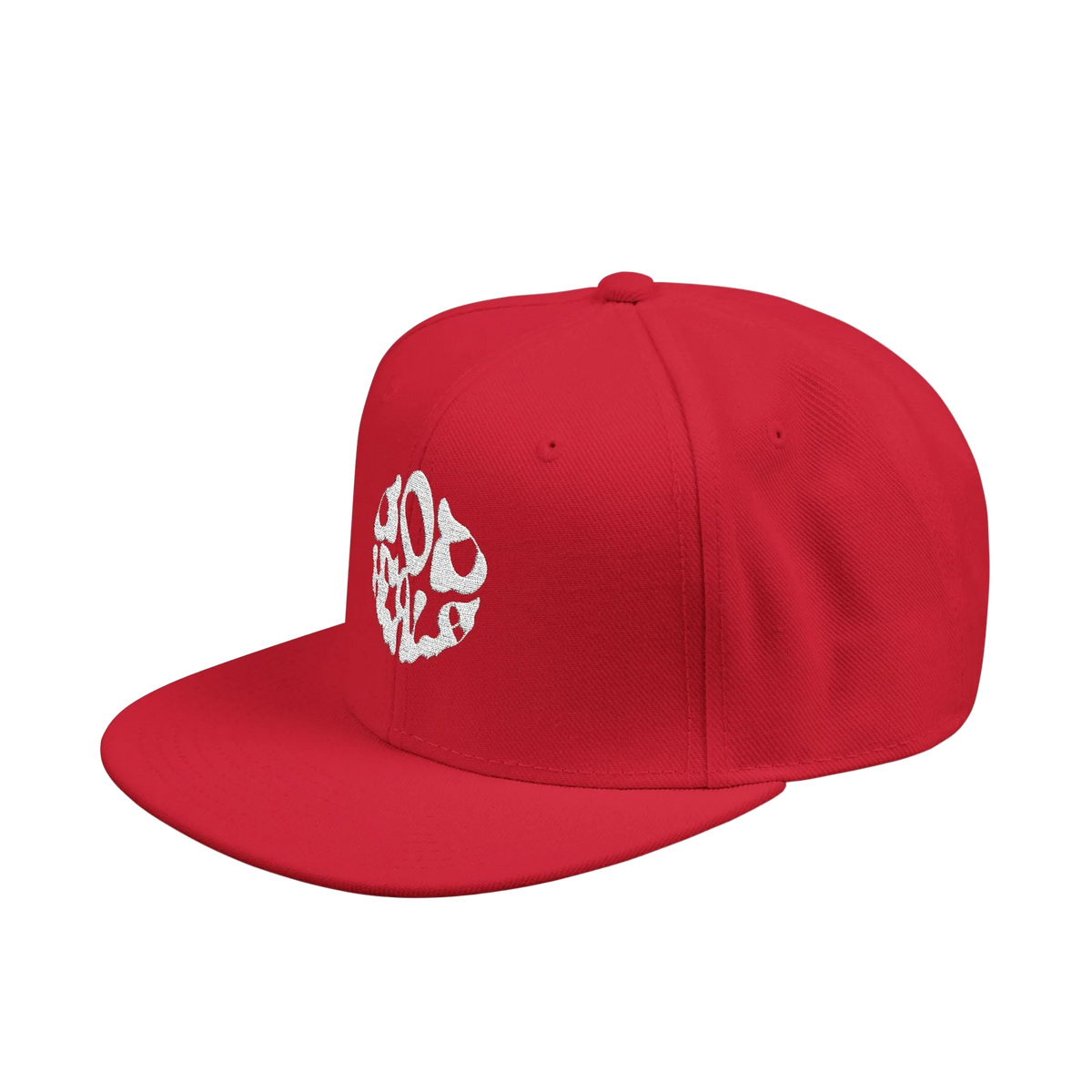 Embroidered Paw Print Snapback Hat