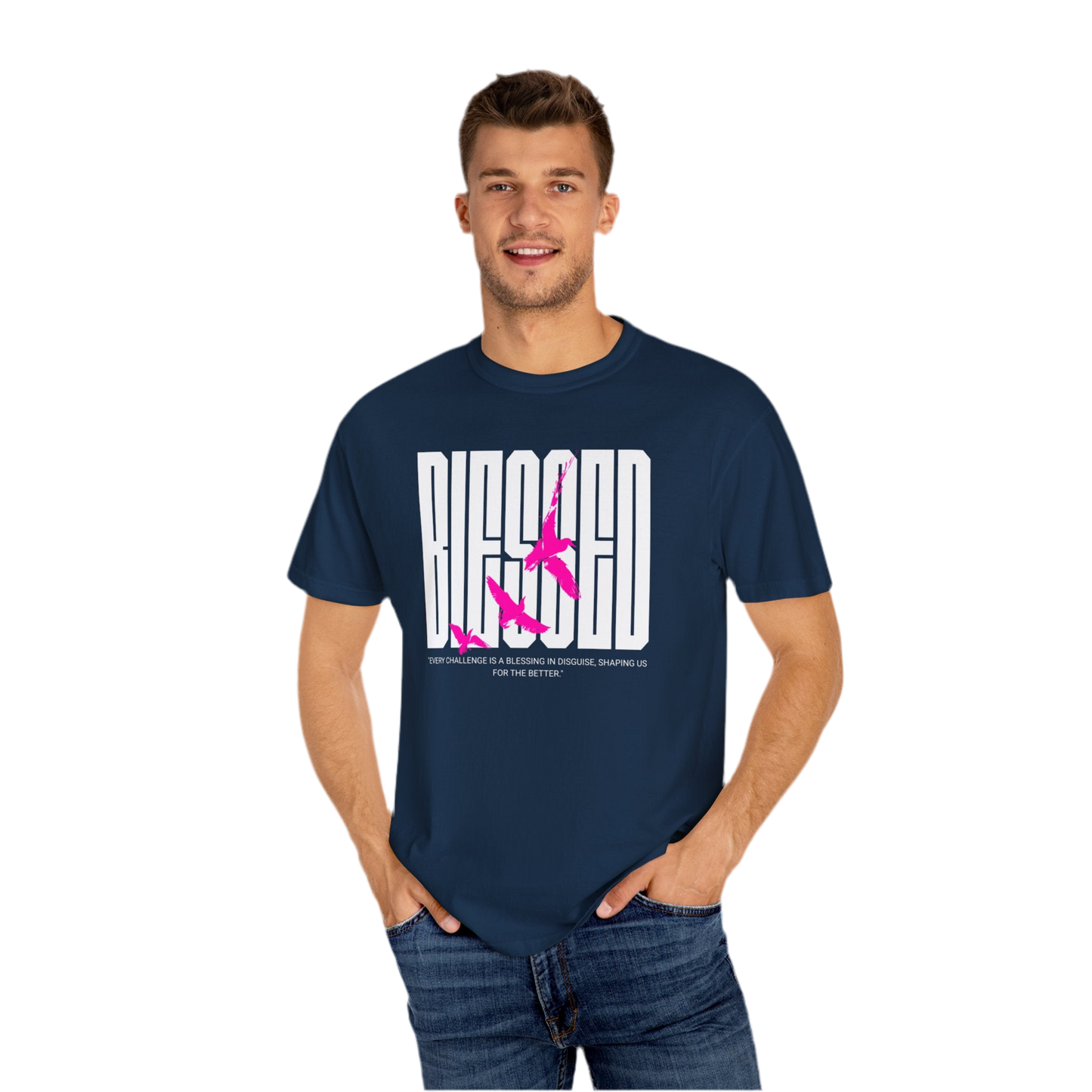 “Blessed” Unisex Garment-Dyed T-shirt