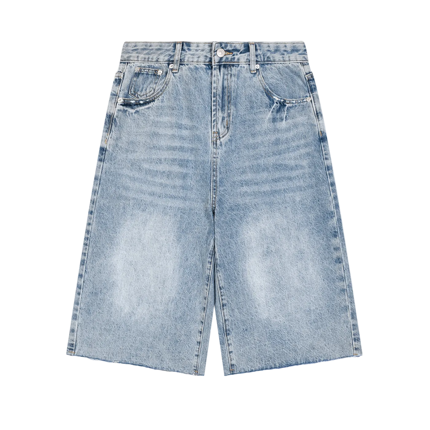 Men’s Vintage Wide Leg Denim Shorts