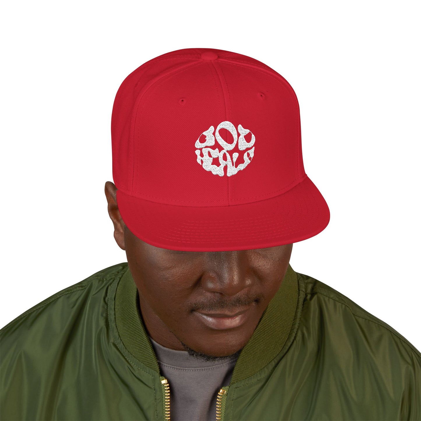 God Heals Embroidered Paw Print Snapback Hat