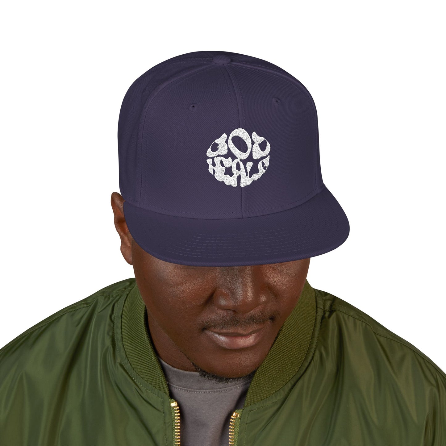 God Heals Embroidered Paw Print Snapback Hat