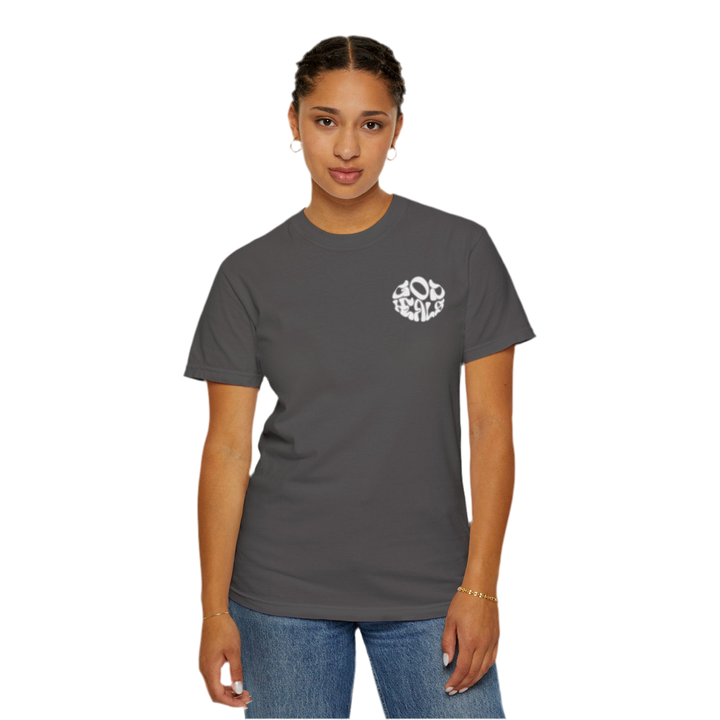 “God Heals” Unisex Garment-Dyed T-Shirt - Casual Comfort for Every Occasion