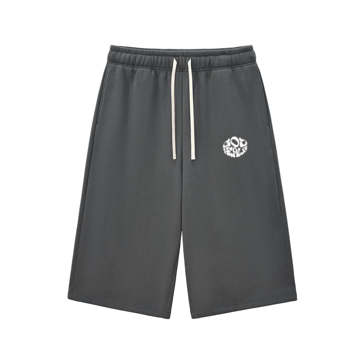 Relaxed Drawstring Three-quarter Sweatpants