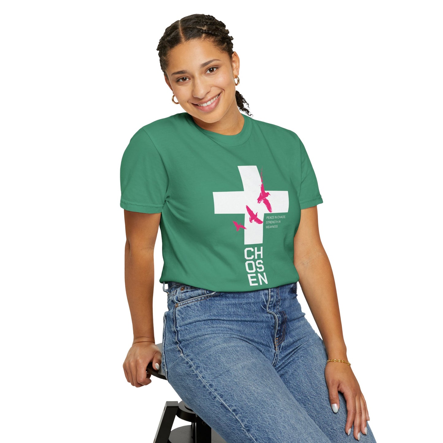 “Chosen” Unisex Garment-Dyed T-Shirt - Peace In Chaos Design