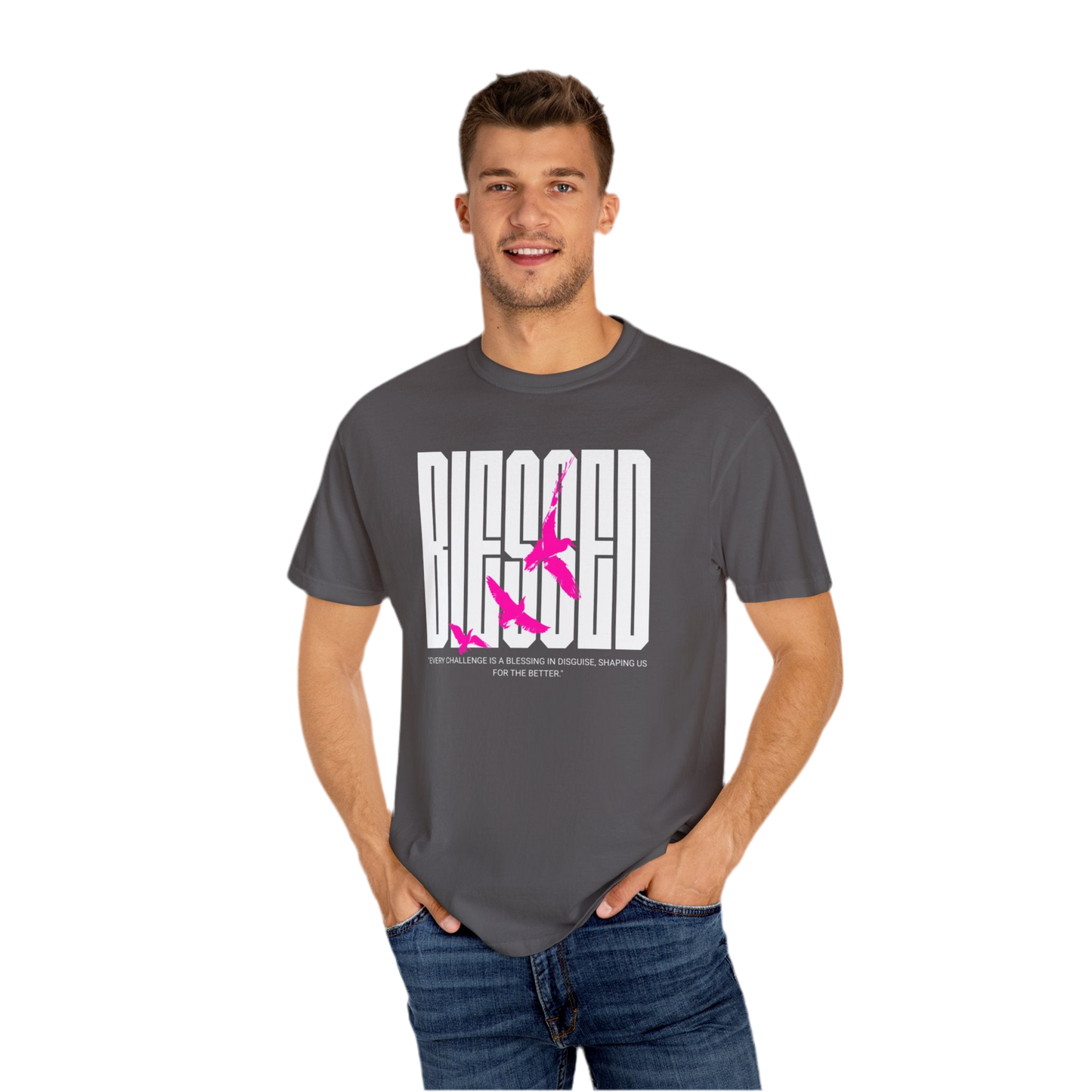 “Blessed” Unisex Garment-Dyed T-shirt