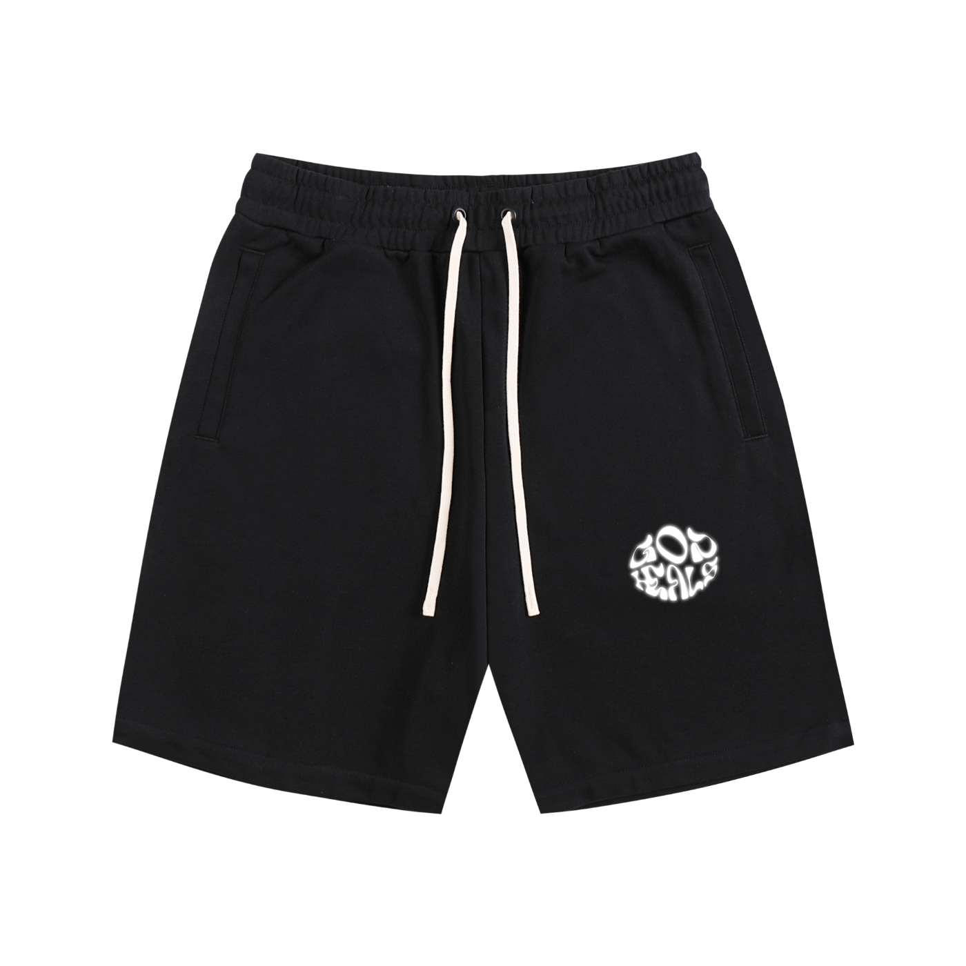 God Heals Essential Cotton Shorts