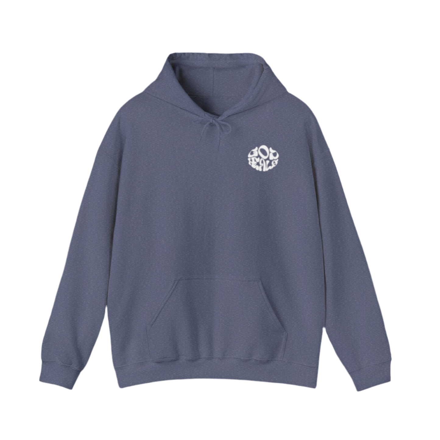 “God Heals” Heavy Blend Hoodie with Unique Design - Perfect for Casual Wear and Gifting