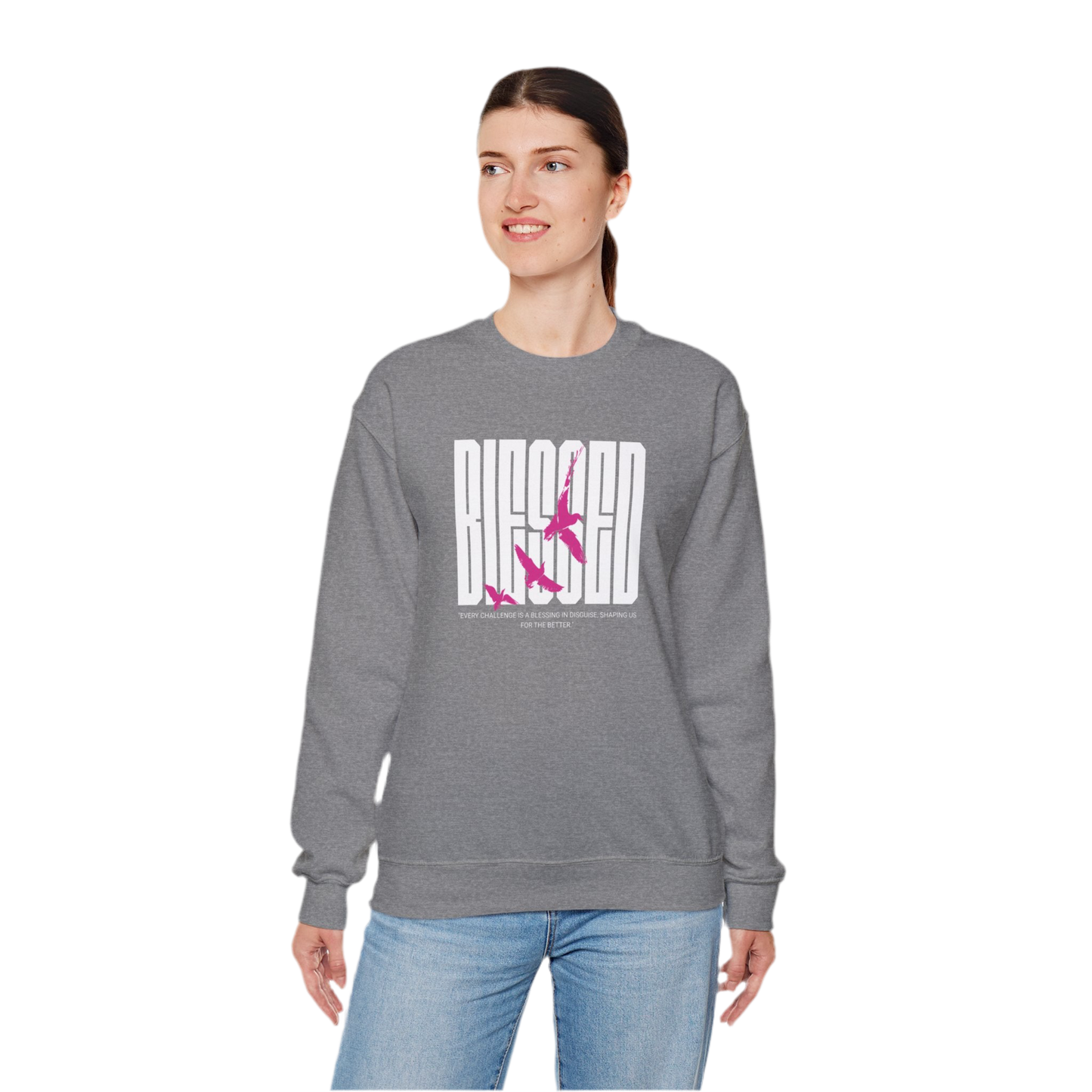“Blessed” Crewneck Sweatshirt - Unisex Heavy Blend