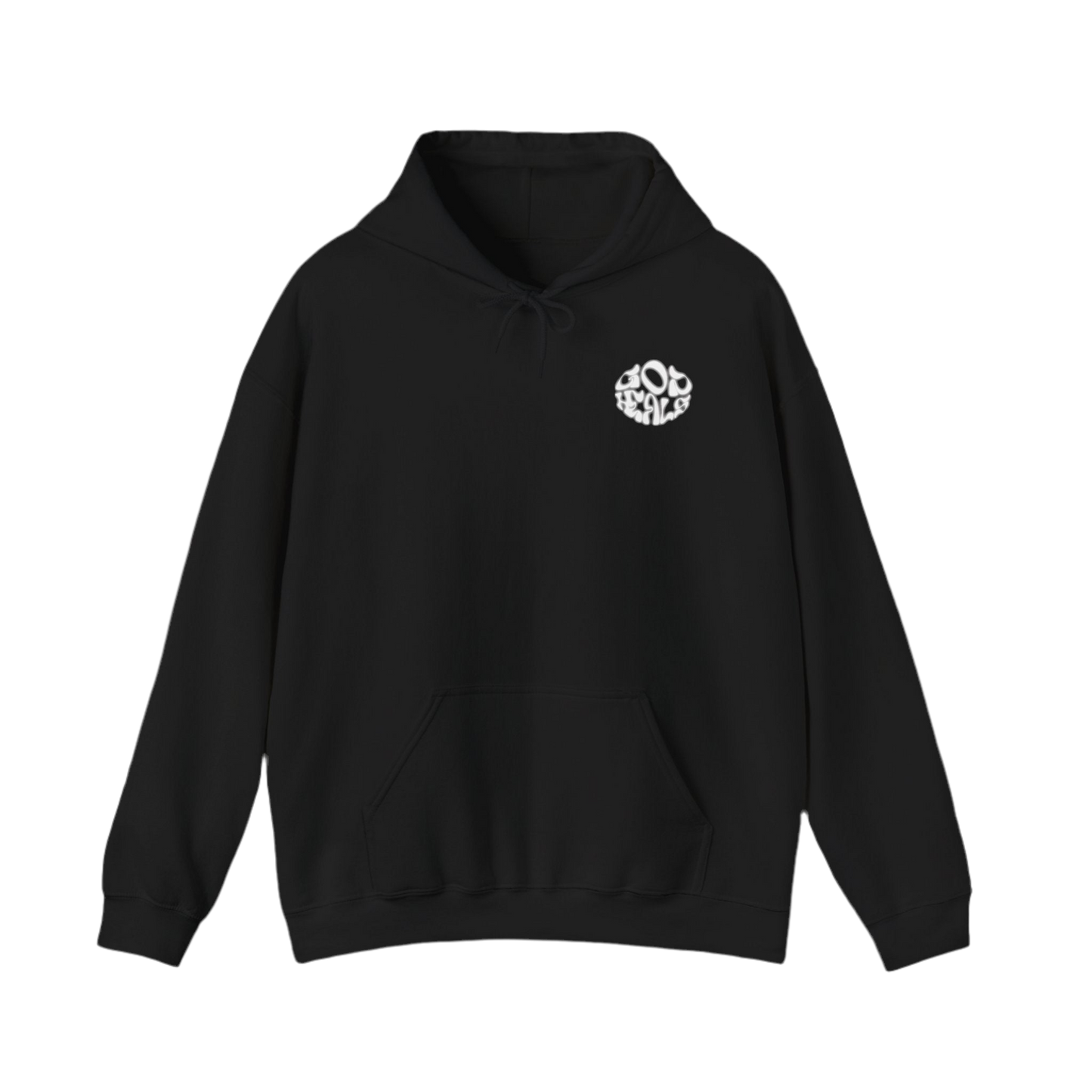 “God Heals” Heavy Blend Hoodie with Unique Design - Perfect for Casual Wear and Gifting