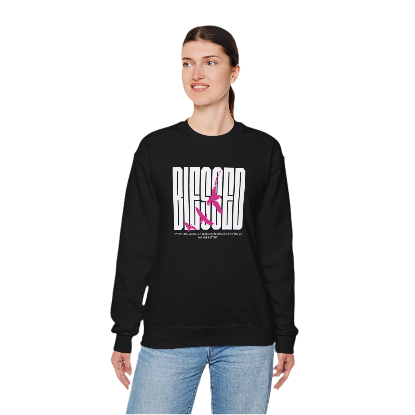 “Blessed” Crewneck Sweatshirt - Unisex Heavy Blend