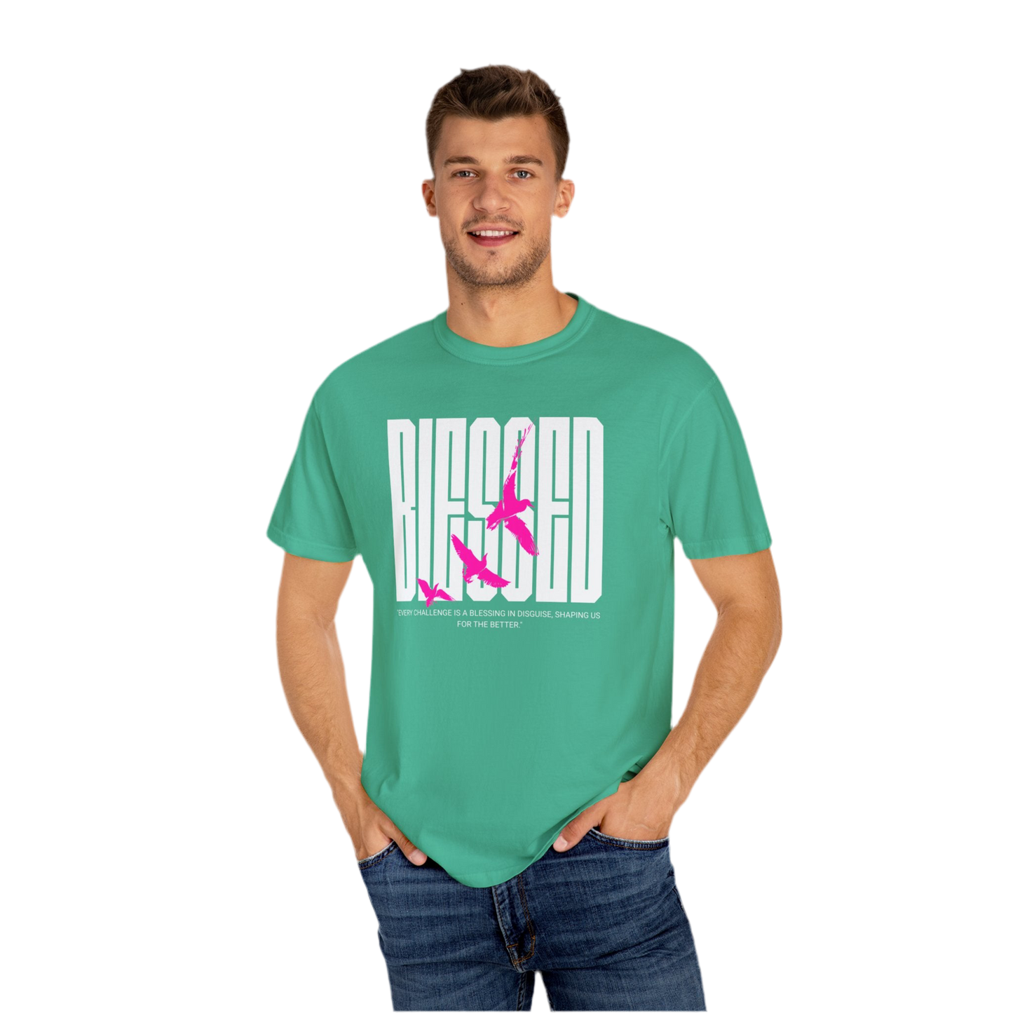 “Blessed” Unisex Garment-Dyed T-shirt
