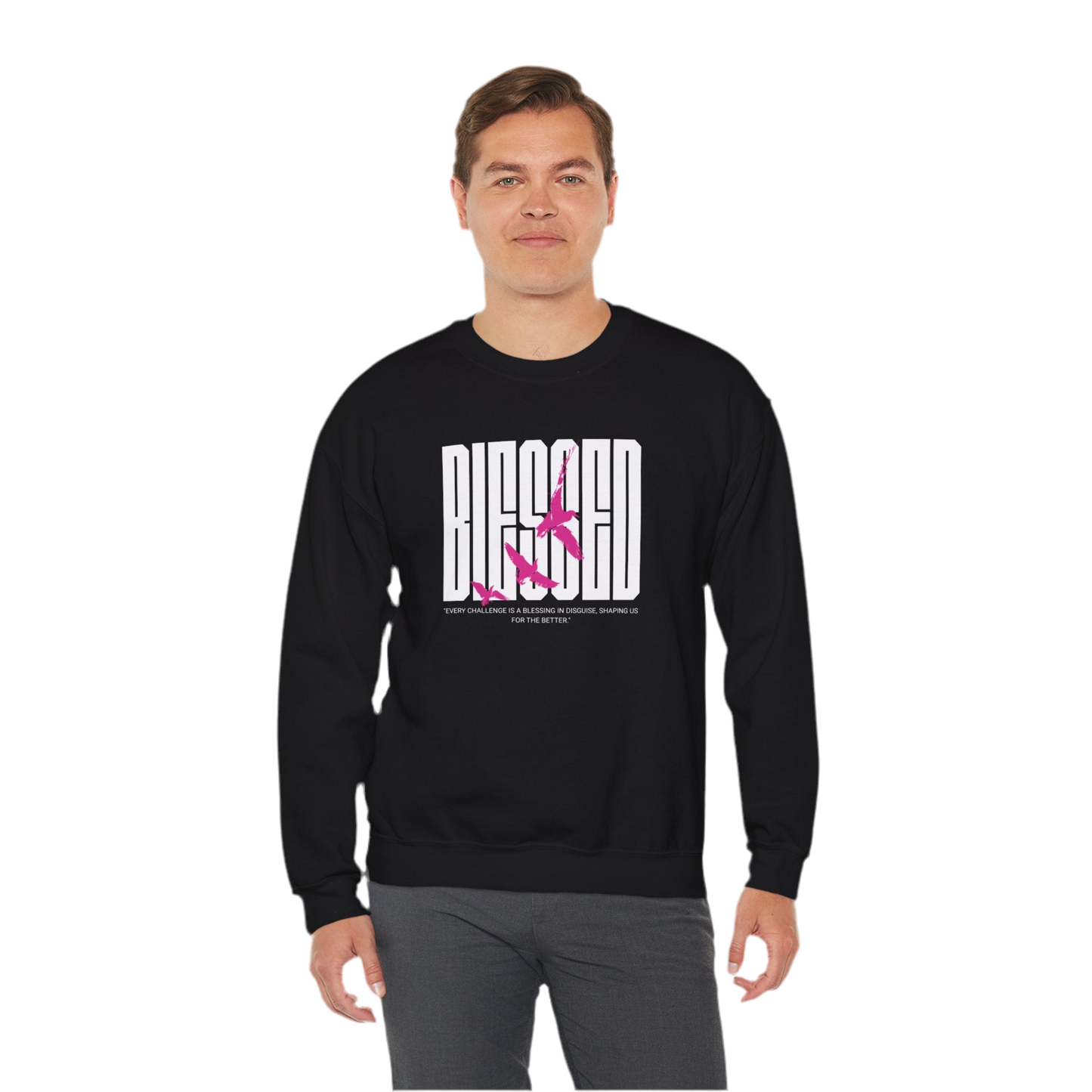 “Blessed” Crewneck Sweatshirt - Unisex Heavy Blend