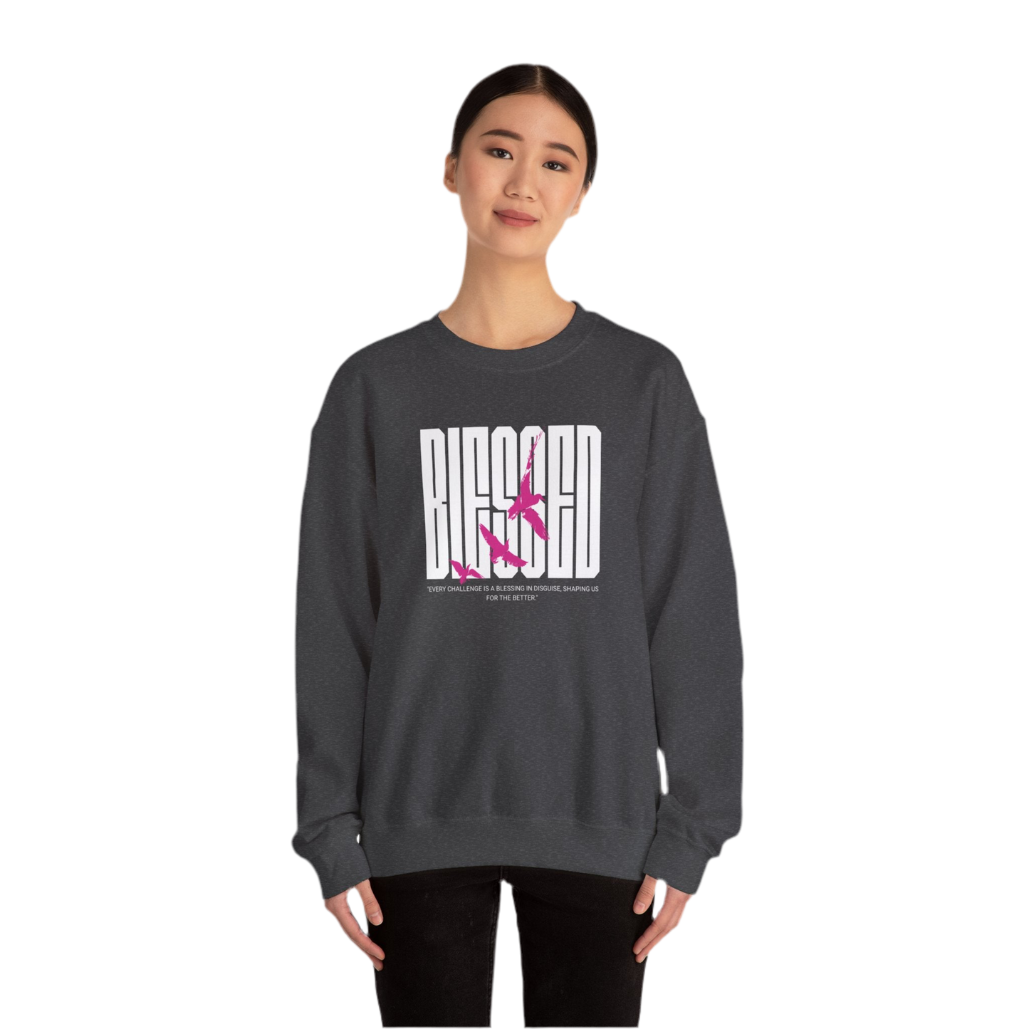 “Blessed” Crewneck Sweatshirt - Unisex Heavy Blend