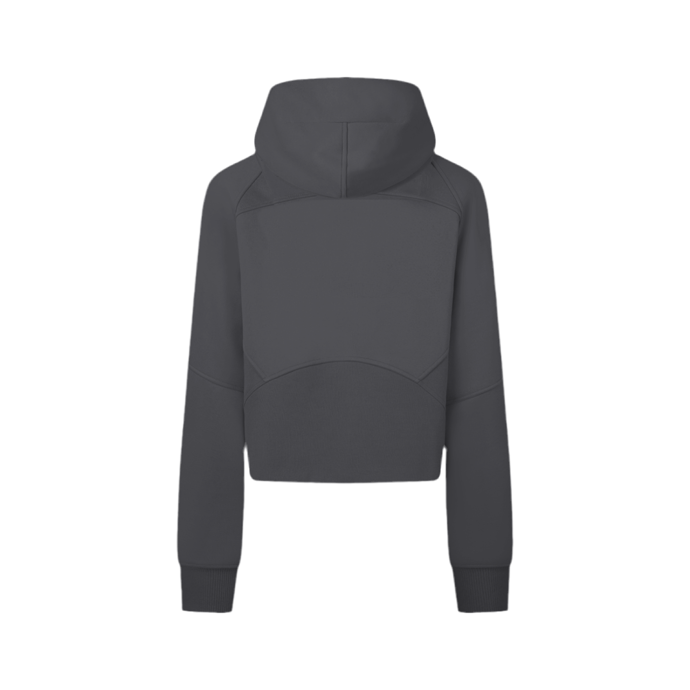 Cropped Zip-Through Hoodie