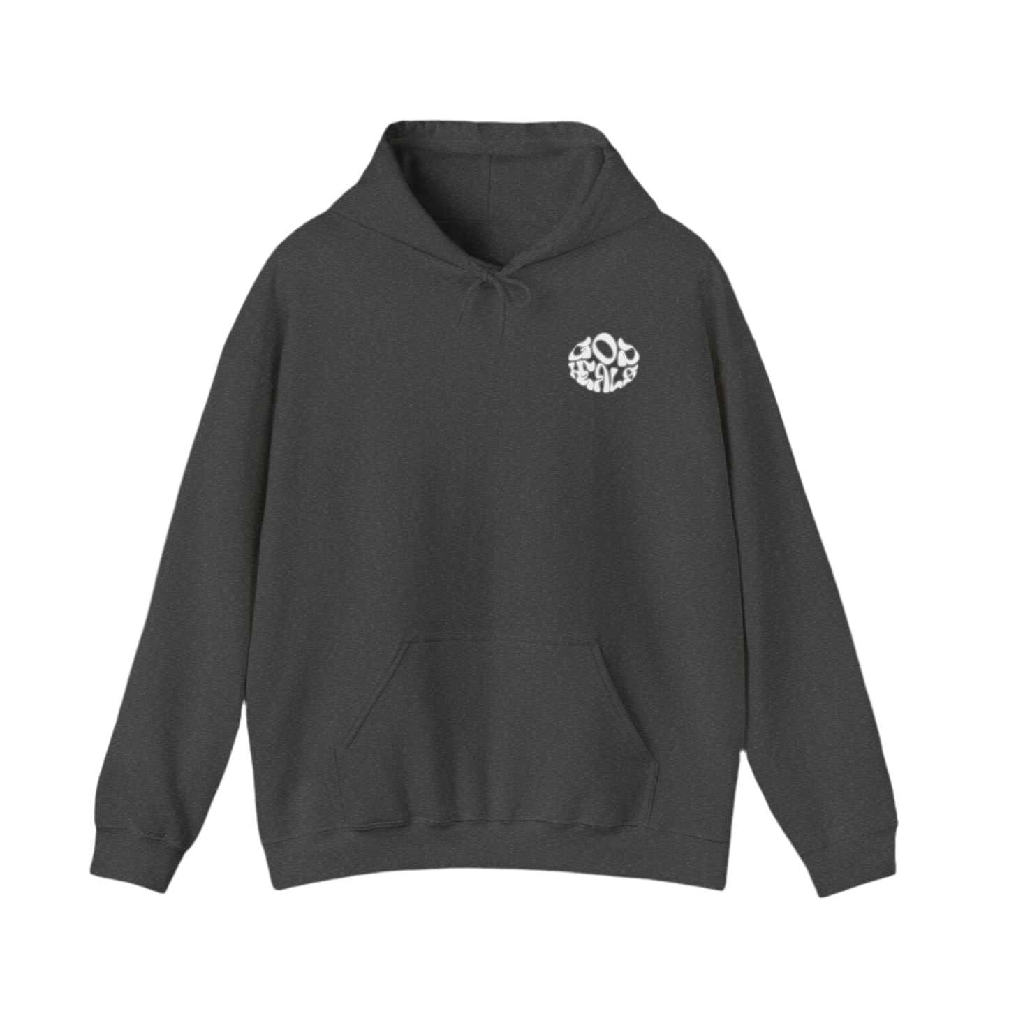 “God Heals” Heavy Blend Hoodie with Unique Design - Perfect for Casual Wear and Gifting