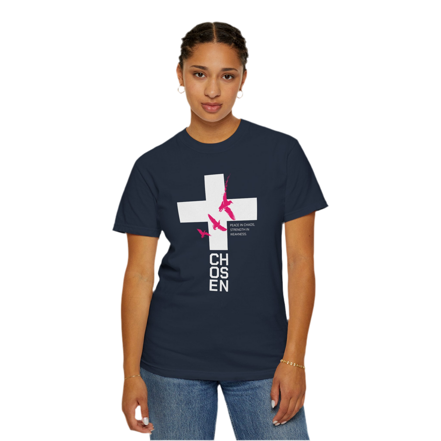 “Chosen” Unisex Garment-Dyed T-Shirt - Peace In Chaos Design
