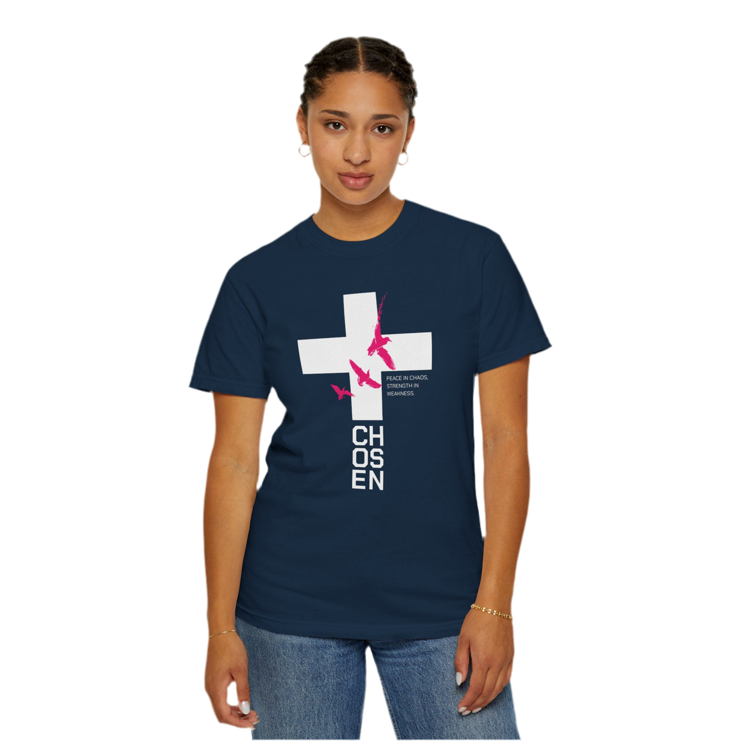 “Chosen” Unisex Garment-Dyed T-Shirt - Peace In Chaos Design