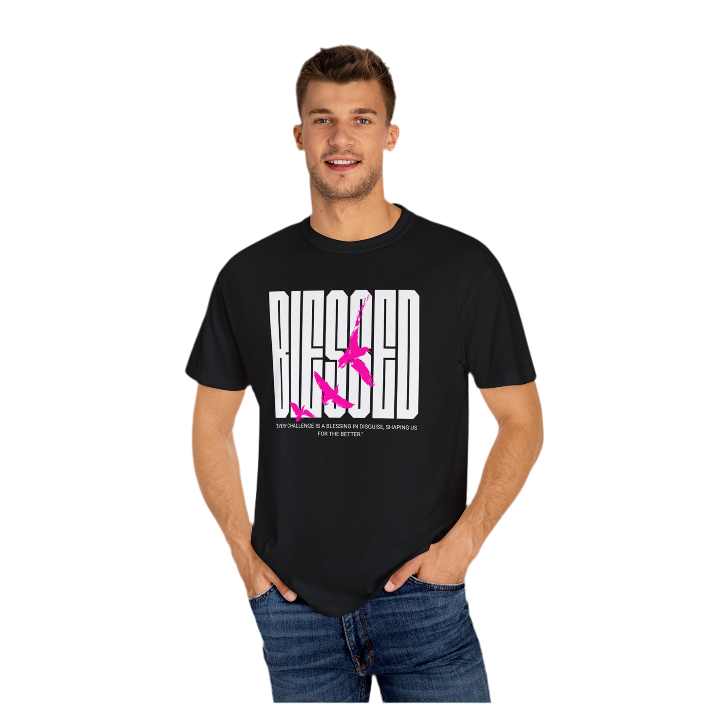 “Blessed” Unisex Garment-Dyed T-shirt